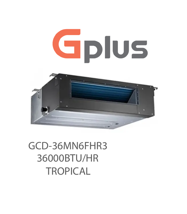 داکت اسپلیت 36000 تروپیکال جی پلاس مدل GCD-36MN6FHR3