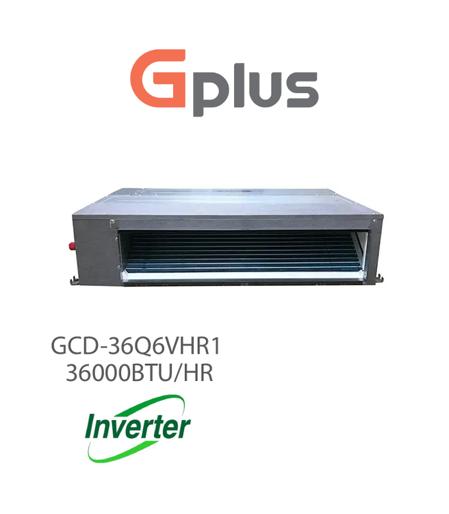 داکت اسپلیت 36000 اینورتر جی پلاس سری Q مدل GCD-36Q6VHR1